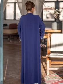 Al Najma 紫色 & 蓝色手工串珠长袍 - 藍色 - 查看 2