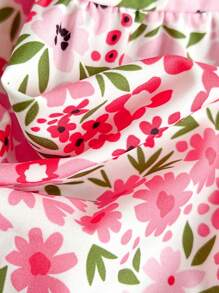 SHEIN VCAY Woven Ditsy Floral Printed Camisole Dress For Women Vacation Cute Dress Summer Dresses For Woman,Sun Dress,For Summer Vacation