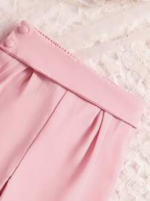 2pcs/Set Girls' Bow Decor Vest Shirt And Shorts Set, Fashion For Casual, Holiday, Summer Young Girls Clothing Sets Summer Summer Holiday