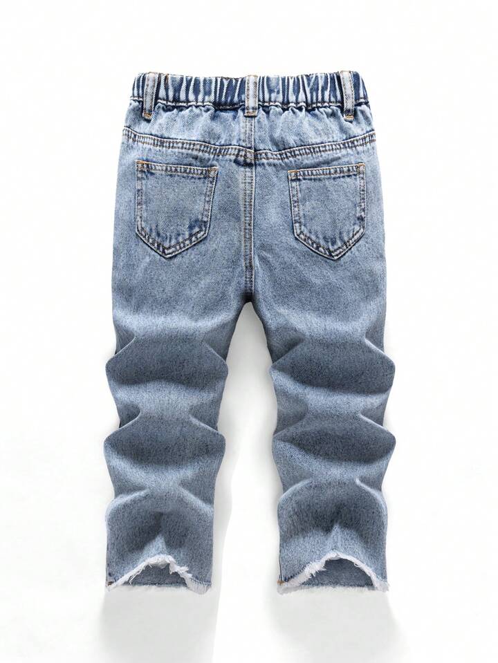 SKINS クリスタルストーンスタッズダメージ加工デニム