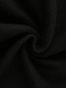 SHEIN Teen Boy Knit Loose Straight Leg Sweatpants - Black - View 6