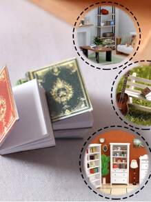 12 libros en miniatura aleatorios, libros decorativos en miniatura de 1/12 de escala, decoraciones, adornos, suministros, modelos, decoraciones para entretenimiento, mejores regalos