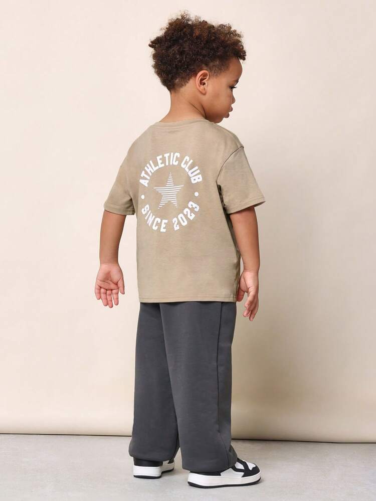 Boys Casual Two-Piece T-Shirt Co-Ord Set