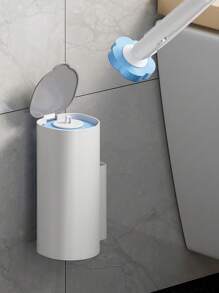 FoBianJie spazzola di pulizia del water monouso multifunzione con supporto e ricambi della bacchetta per la pulizia del bagno, sistema di pulizia del water monouso, ricambi disinfettanti, accessori da bagno, decoro estivo per il bagno