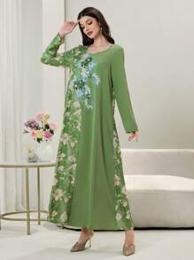 Al Najma Váy thường ngày thời trang tối giản phong cách Ả Rập dành cho nữ - Nhiều màu - Xem 6