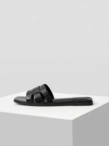 MOTF PREMIUM SANDALIAS PLANAS VERSÁTILES Y CÓMODAS PARA MUJERES - Negro - Ver 4