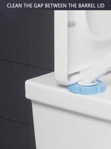 FoBianJie spazzola di pulizia del water monouso multifunzione con supporto e ricambi della bacchetta per la pulizia del bagno, sistema di pulizia del water monouso, ricambi disinfettanti, accessori da bagno, decoro estivo per il bagno