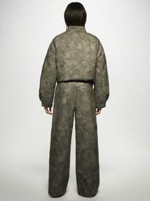 MISSGUIDED Luxury Wide Leg PU Leather Trousers High End Fashion Statement Pants Contemporary Designer Style Fall Winter Palazzo Pants Premium Dark Grey Textured