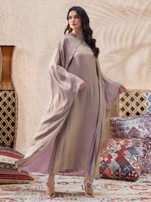 Al Najma Women's Turkish Maxi Dress & Arabic Traditional Abaya, Modest Kaftan