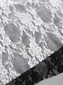 Sweetra Áo hai mảnh thời trang mới gợi cảm cho nữ màu đen và trắng gợi cảm - Đen và trắng - Xem 5