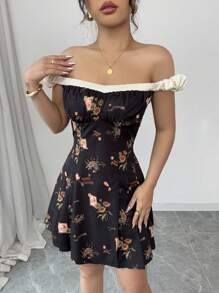 Chiquease Vestido corto de mujer, diseño sencillo de moda, informal y de uso diario