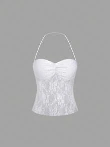 Sweetra Áo hai mảnh thời trang mới gợi cảm cho nữ màu đen và trắng gợi cảm - Đen và trắng - Xem 6