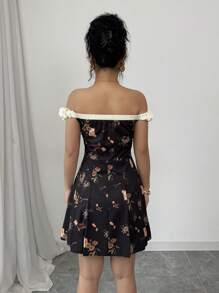 Chiquease Vestido corto de mujer, diseño sencillo de moda, informal y de uso diario