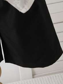 Young Boy Short-Sleeved Simple Fashion Casual Daily Gentleman's Suit - Multicolor - View 6