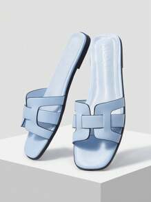 MOTF PREMIUM WOMEN'S COMFORTABLE MINIMALIST VERSATILE FLAT SANDALS FOR CHRISTMAS - Blue - View 9