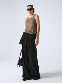 LYSMO 网眼针织背心 简约时尚 日常休闲