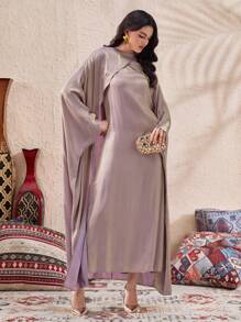 Al Najma Women's Turkish Maxi Dress & Arabic Traditional Abaya, Modest Kaftan