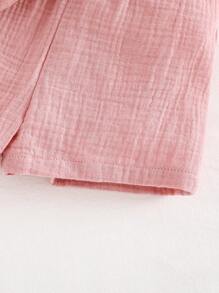 Cozy Pixies 2pcs/Set Baby Girl Heart Pattern Knit Soft Crew Neck Long Sleeve Pullover Sweatshirt And Elastic Waist Leggings Sets - Red and White - View 4