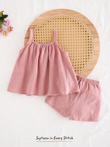 Cozy Pixies 2pcs/Set Baby Girl Heart Pattern Knit Soft Crew Neck Long Sleeve Pullover Sweatshirt And Elastic Waist Leggings Sets - Red and White - View 2