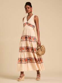 Travachic Vestido largo de mujer de estilo sencillo y casual para uso diario - Multicolor - Ver 4