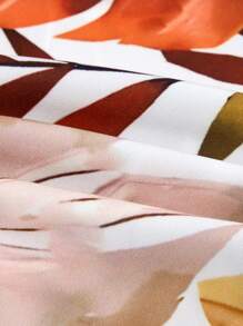 SOLERSUN Große Größen Damen Urlaub Lässig Rundhals Loose Muster Rückenträger Shirt Strandurlaub Strandurlaub