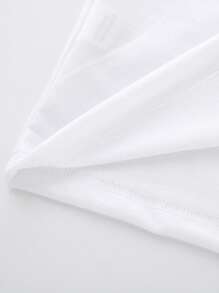 Young Boy Summer Soccer Print Tee - White - View 5