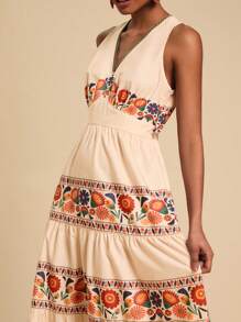 Travachic Vestido largo de mujer de estilo sencillo y casual para uso diario - Multicolor - Ver 2