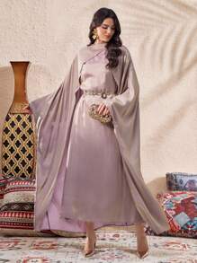 Al Najma Women's Turkish Maxi Dress & Arabic Traditional Abaya, Modest Kaftan