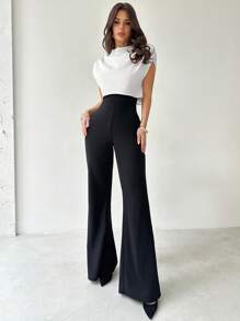 Firerie Áo thun crop top và quần ống loe - Nhiều màu - Xem 2