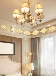 10 件/20 件/50 件反光亚克力水滴形镜面贴纸，自主设计 3D 艺术贴花，适用于客厅、浴室、家庭办公室墙壁乙烯基贴花，用于镜子墙壁装饰房间装饰墙镜镜子用于房间家居装饰浴室装饰客厅装饰 - 金色 - 查看 8