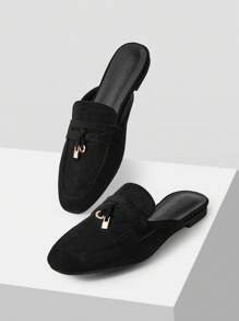 MOTF PREMIUM WOMEN'S COMFORT SIMPLE ROUND TOE FLATS FOR CHRISTMAS - Black - View 4