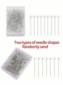 100pcs Crystal Rhinestone Head Pins With Plastic Box,Diamond Bouquet Pins ,Rhinestones Corsages Pins , Crystals Gems Diamonds For Floral Flower Bouquets ,Wedding Floral ,Bridal Hair Accessories Jewelry Decor DIY Craft Sewing,Sewing Machine Accessories, Sewing, Embroidery Fixing, Clothing Pattern Fixing