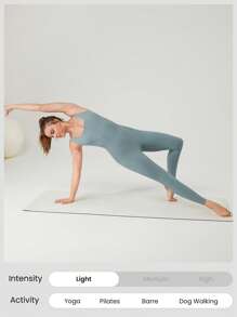 GLOWMODE Body de sport élégant pour femme d'été, combinaison 24" FeatherFit™ avec contrôle du ventre et dos ouvert, pour le yoga et la gym - Gris - Voir 7