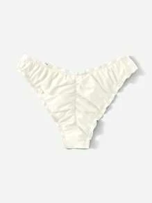 SHEIN Swim 1 pièce Bas de bikini de couleur unie pour la plage et les vacances