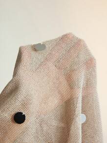 SHEIN LUNE Women's Sexy Cute Dress Sleeveless Sequined Sweater Mini Dress,See Through Dress,Summer Dress,,Vacation Outfits Woman,Holiday Outfits,Beach Wear,Beach Dress