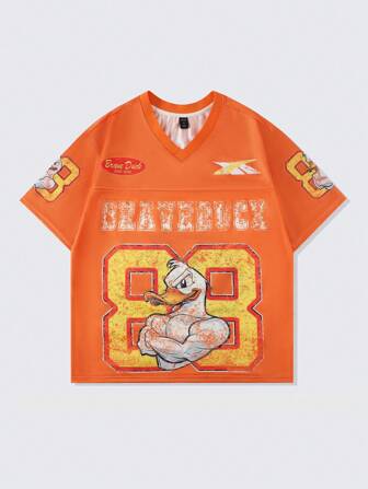 Prep Camiseta de manga corta deportiva para hombres, con parches de malla, para el verano