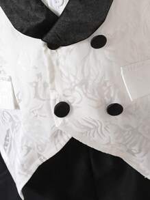 Young Boy Short-Sleeved Simple Fashion Casual Daily Gentleman's Suit - Multicolor - View 4