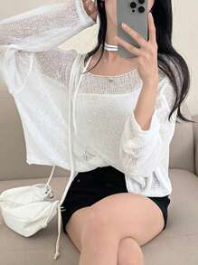 DAZY 女士修身毛衣简约时尚休闲日常秋季