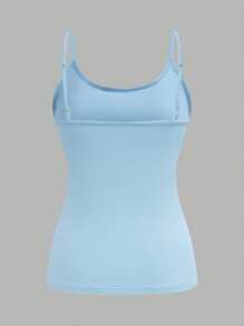 SHEIN EZwear 4pcs Summer Simple Solid Cami Top Back To School - Multicolor - View 11