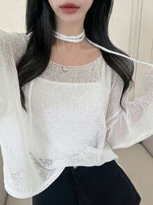 DAZY 女士修身毛衣简约时尚休闲日常秋季