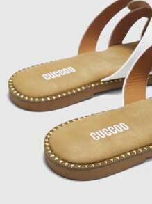 CUCCOO BIZCHIC 女士休闲简约百搭平底凉鞋春夏女鞋凉鞋