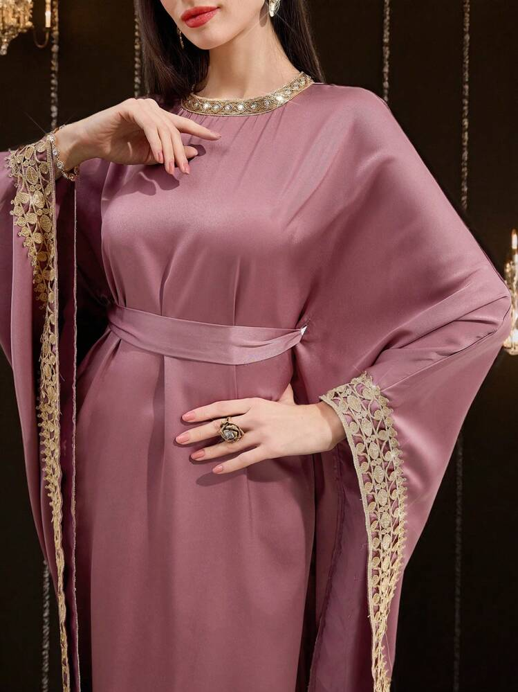 Najma رمضان عباية نسائية بطراز بسيط وكاجوال