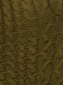 MUSERA 高领麻花针织套头连衣裙，时尚别致