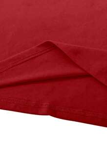 Rovax 女士休闲樱桃印花 T 恤，水果图案 T 恤，适合春夏季 - 紅色 - 查看 4