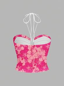SHEIN EZwear 休闲简约修身女式背心，适合夏季 - 黑色 - 查看 7