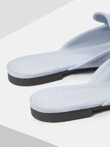 MOTF PREMIUM COMFORTABLE SIMPLISTIC ROUND TOE FLATS FOR WOMEN FOR CHRISTMAS - Baby Blue - View 6