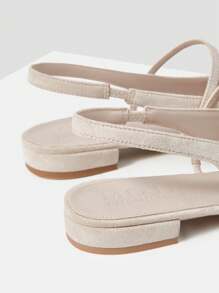 MOTF PREMIUM WOMEN'S FASHION SIMPLE POINTED TOE SLINGBACK FLATS - Apricot - View 8