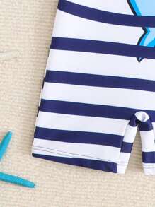 Baby (Boys) Swimsuit (Printing Positioning) - Blue - View 5