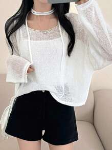 DAZY 女士修身毛衣简约时尚休闲日常秋季