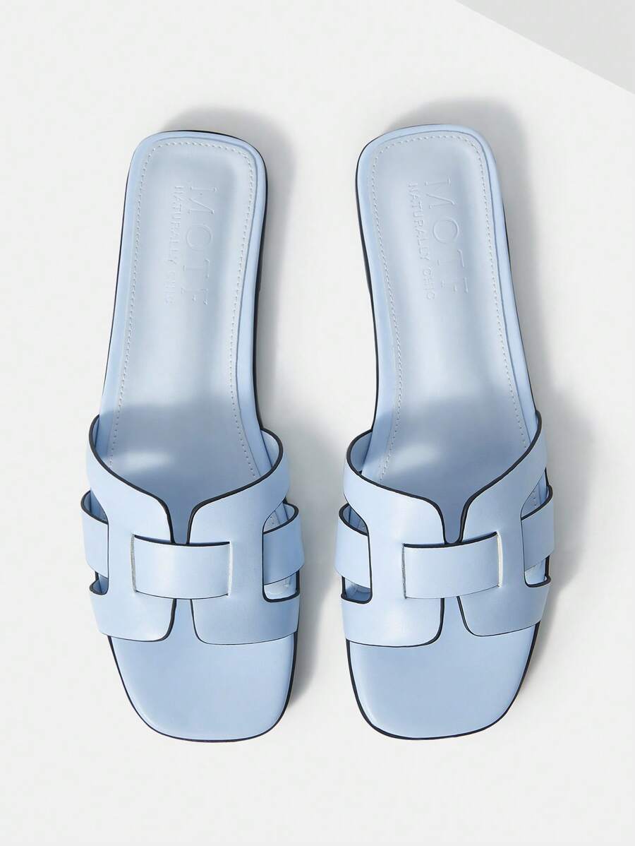 MOTF PREMIUM WOMEN'S COMFORTABLE MINIMALIST VERSATILE FLAT SANDALS FOR CHRISTMAS - Blue - View 1